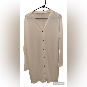 White long cardigan, XL